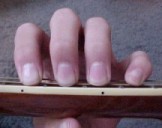 Step 1 - Fingers on adjacent frets