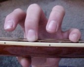 Step 2 - Lift two non-adjacent fingers