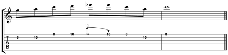 Pre-bend and Release Lick