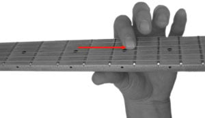 Fretting the Second Note of a Slide