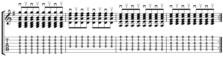 Eighth Note Strumming