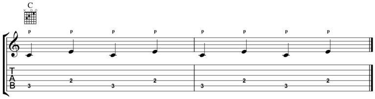 Travis Picking Steady Alternating Bass