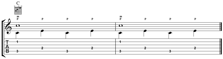 Travis Picking - Adding to Beat 1