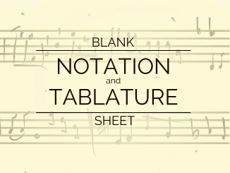 Blank Notation and Tablature Sheet