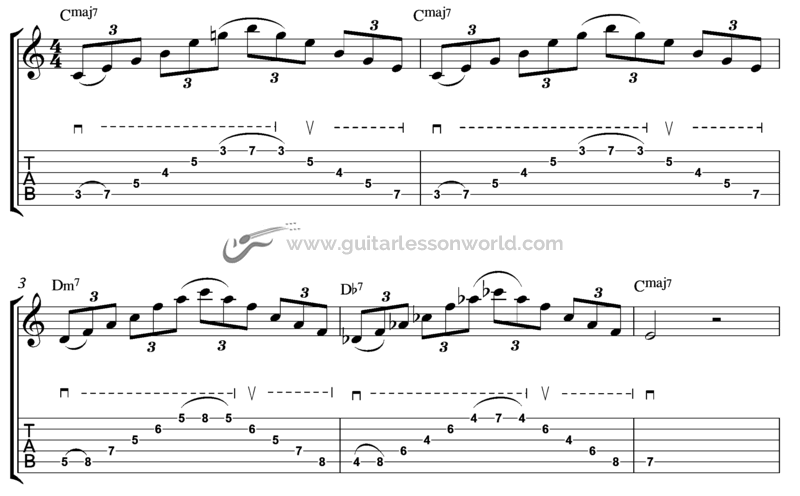 Ex-013 Sweep Picking ii-V-I