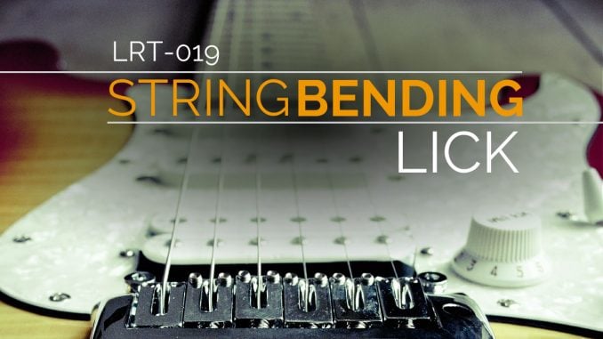 Practice String Bending with this Lick