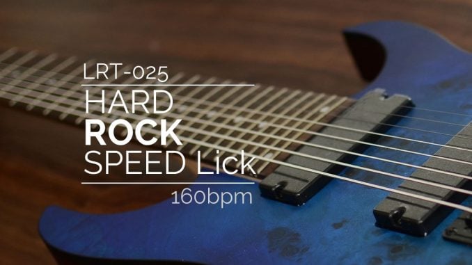 Hard Rock Speed Guitar Lick