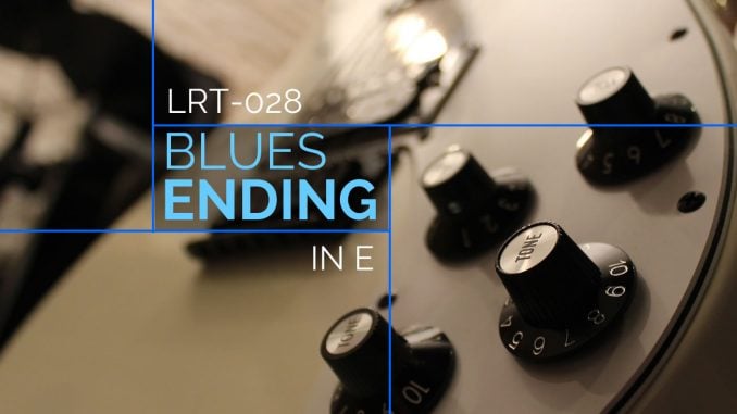Classic Blues Ending in E